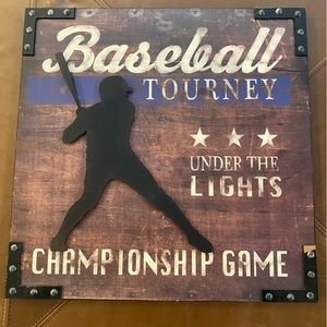Baseball wall decor
